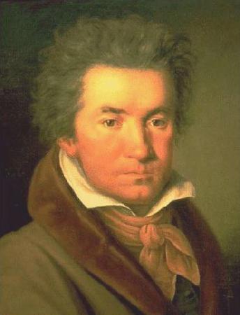 unknow artist Portrait de Ludwig van Beethoven en 1815 oil painting picture